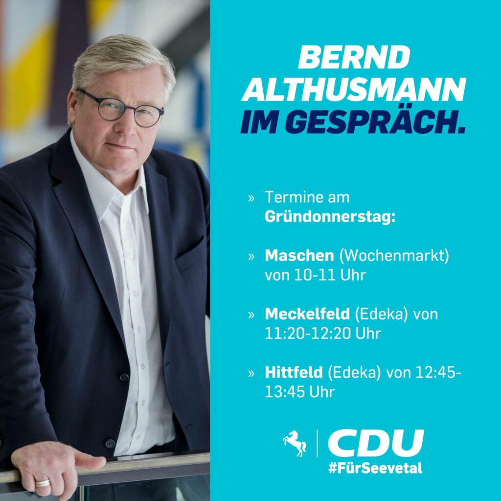 Bernd Althusmann im Gespräch in Maschen